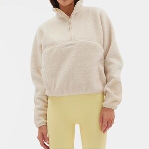 Halfdays Oat Milk Pieper fleece size medium